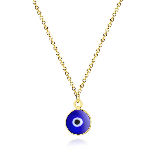 Evil Eye – 18K Gold-Plated Stainless Steel Necklace