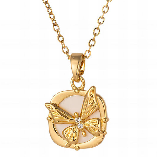Golden Wings – 18K Gold-Plated Stainless Steel Butterfly Necklace