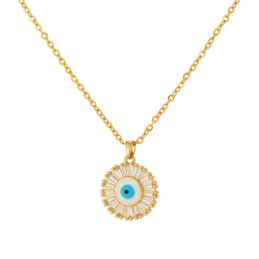 Guardian Eye – 18K Gold-Plated Stainless Steel Necklace