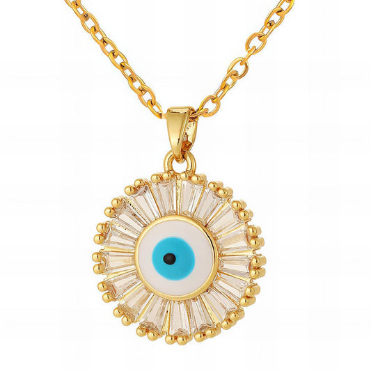Guardian Eye – 18K Gold-Plated Stainless Steel Necklace